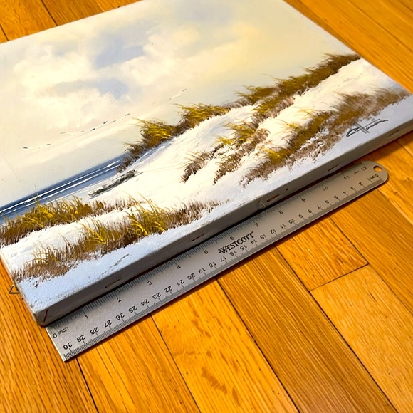 Seacoast Oil Painting on Canvas, 12x16 - Picture 13 of 13